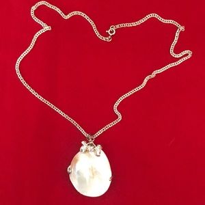 Beautiful pendant on silver necklace.